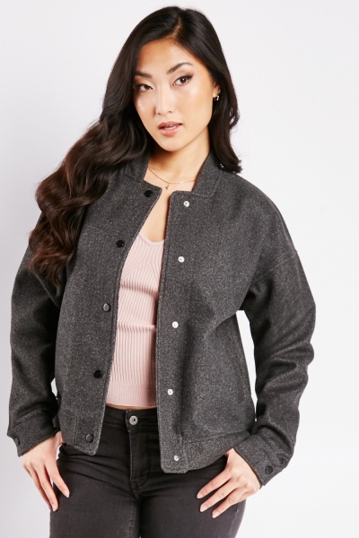 Image of Square Neck Woven Jacket