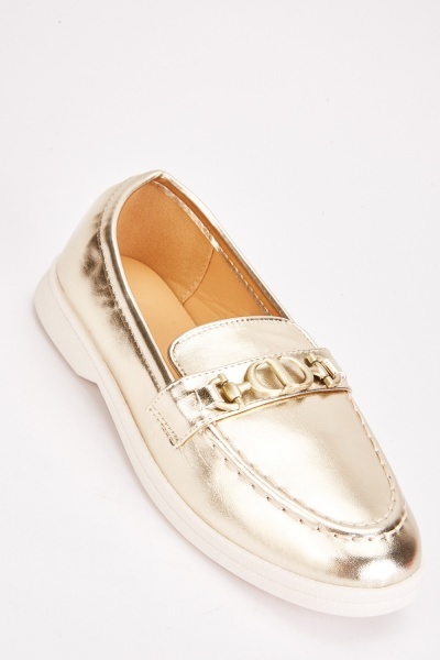 Image of Stitched Front Detailed Loafers