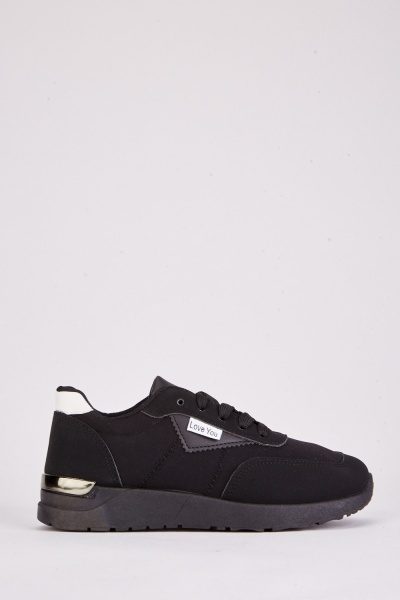 Image of Scallop Trim Detail Trainers