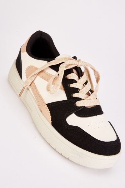 Image of Lace Up Contrasted Sneakers