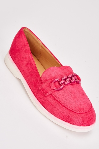 Image of Round Toe Front Detail Loafers