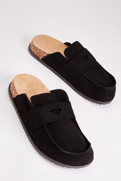 Image of Open Back Slip On Penny Loafers