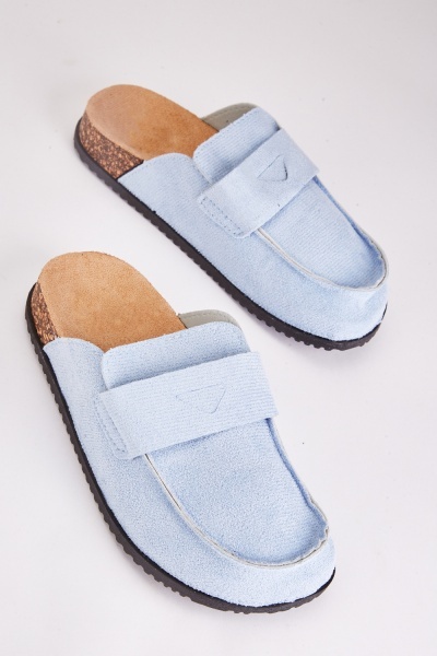 Image of Open Back Slip On Penny Loafers