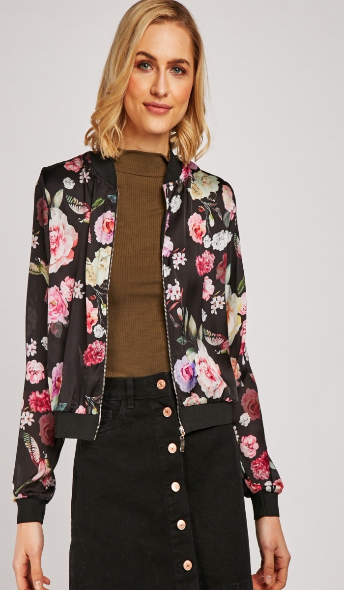 floral sheer jacket