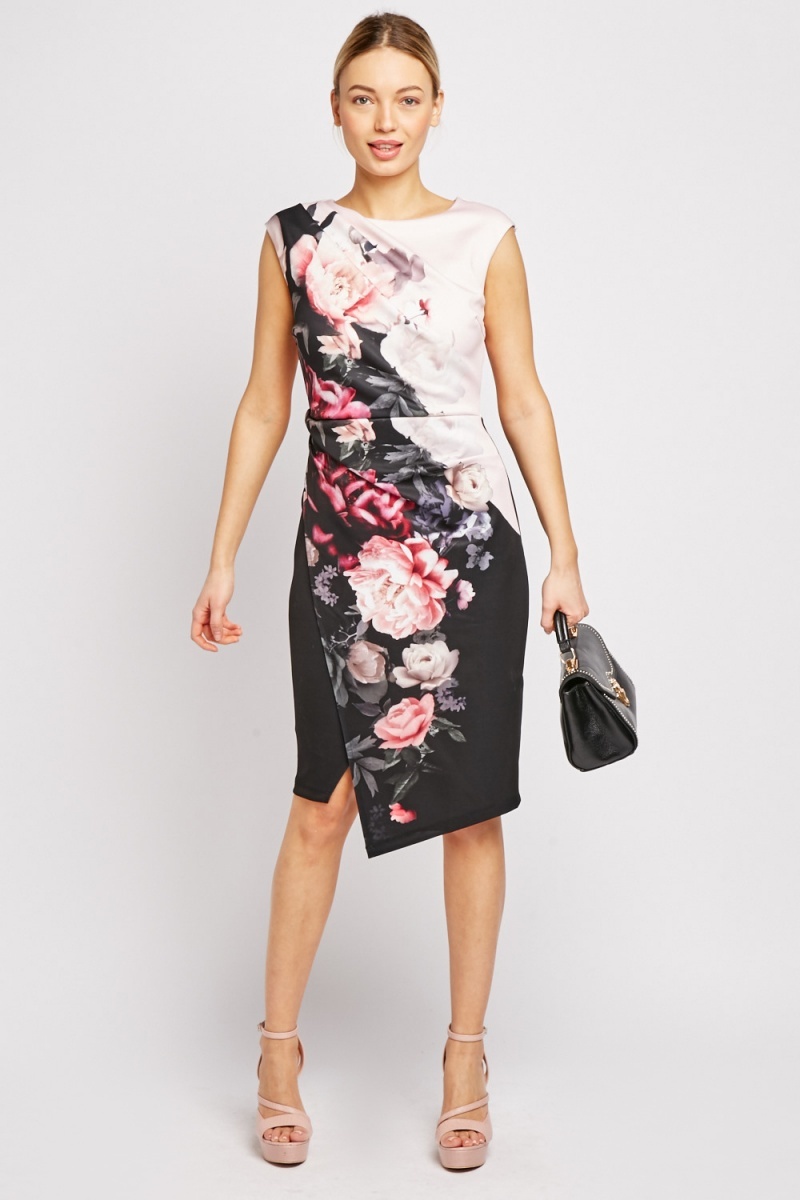 floral colour dress