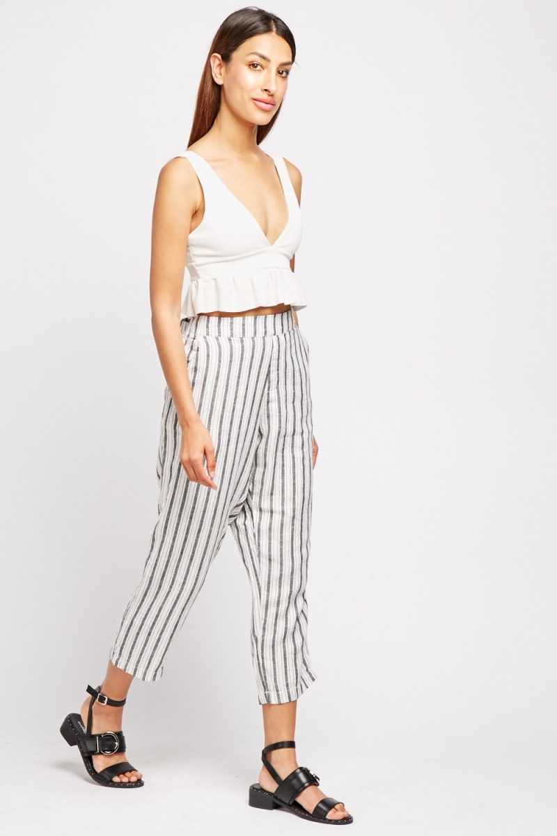 lightweight cropped trousers