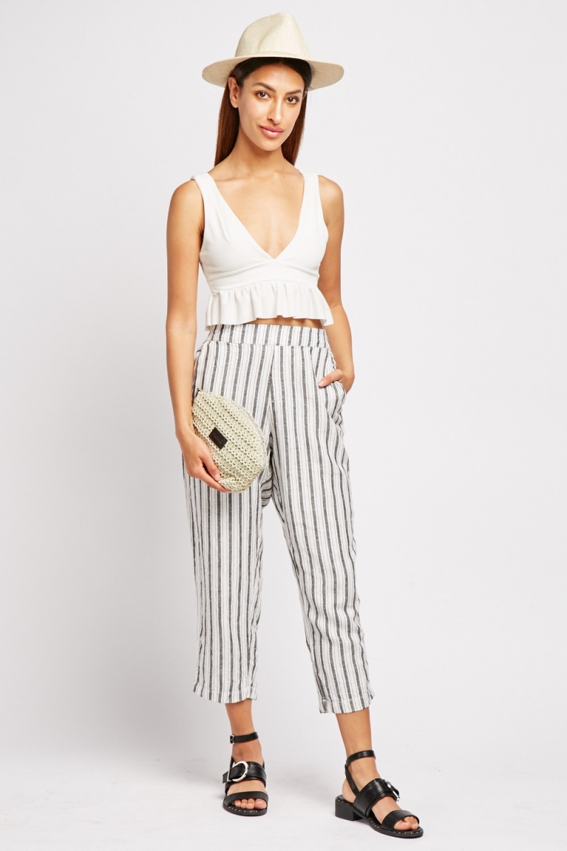 lightweight cropped trousers