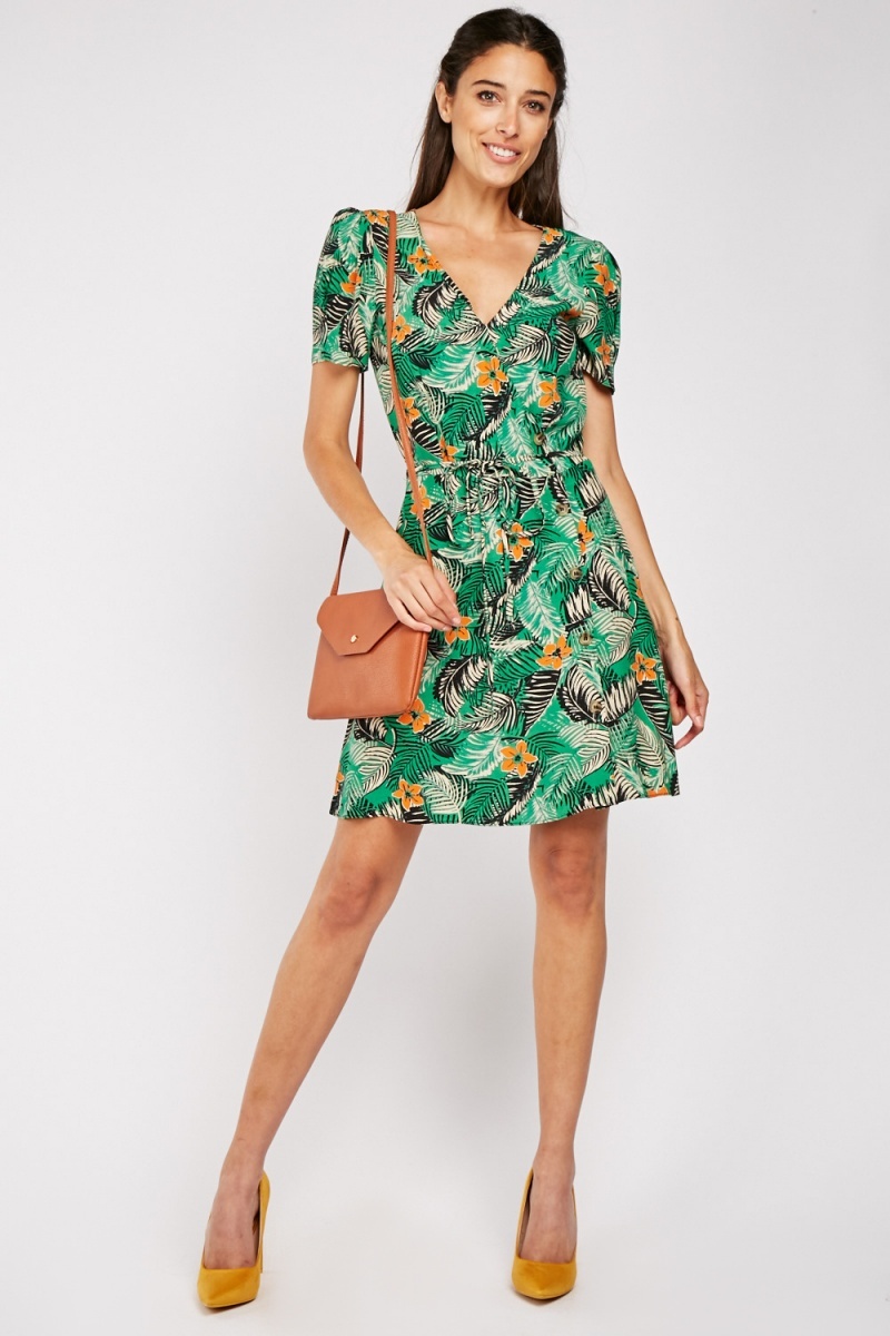 tropical tea dress