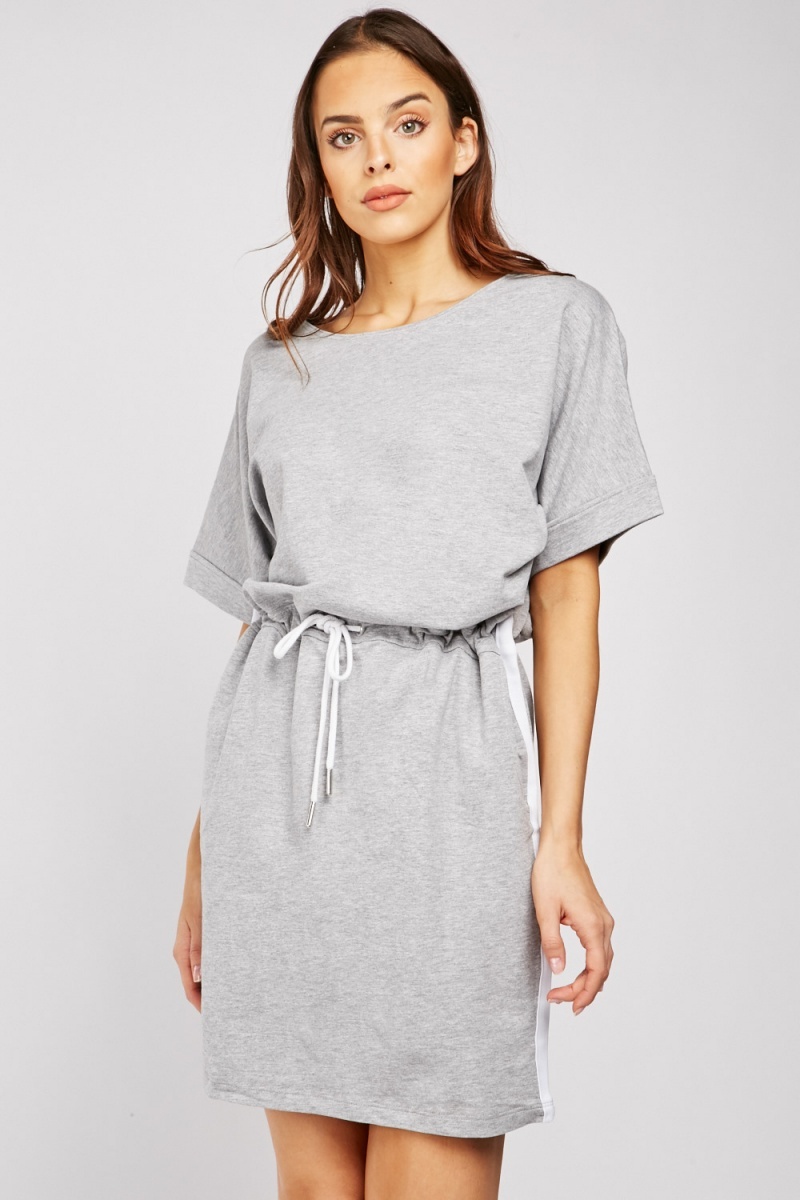 drawstring jumper dress