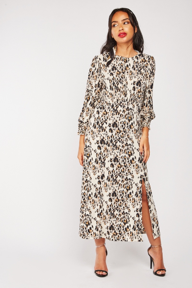 Leopard Print Maxi Dress - Just $6