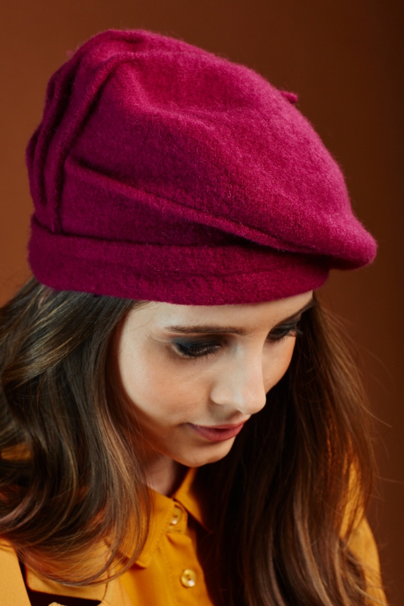 magenta beret