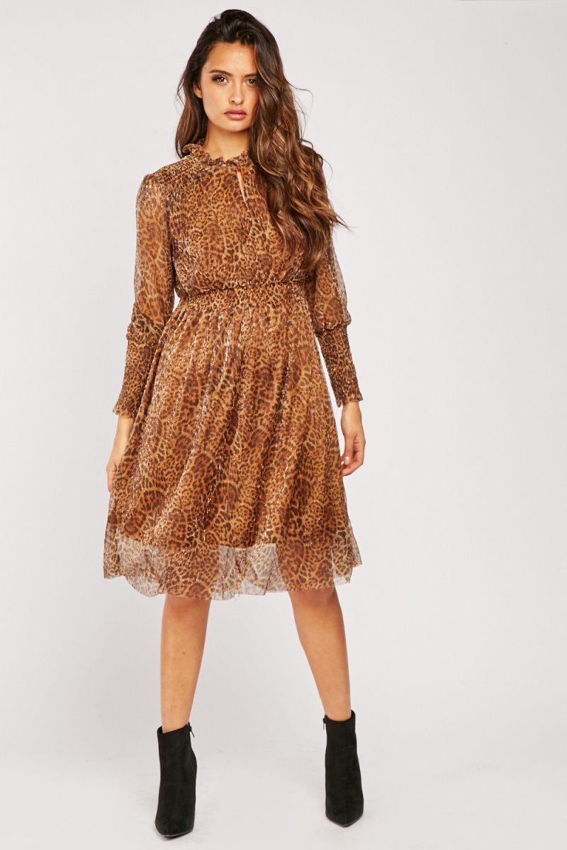 Lurex Leopard Dress - Women - Ready-to-Wear