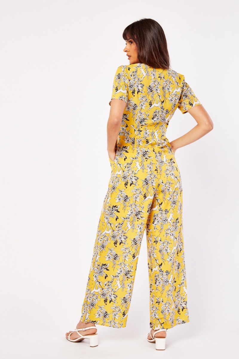 yellow colour jumpsuit