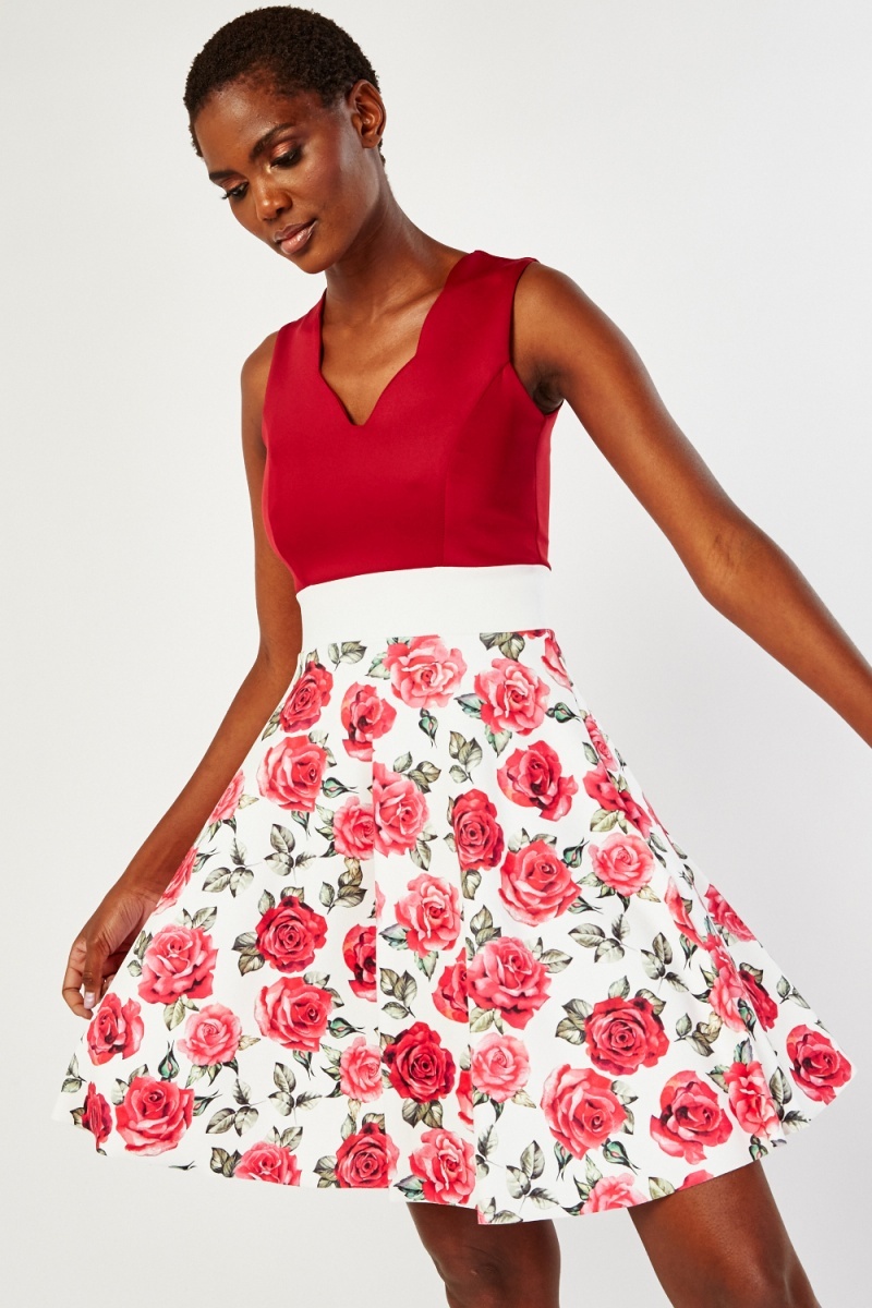 rose swing dress