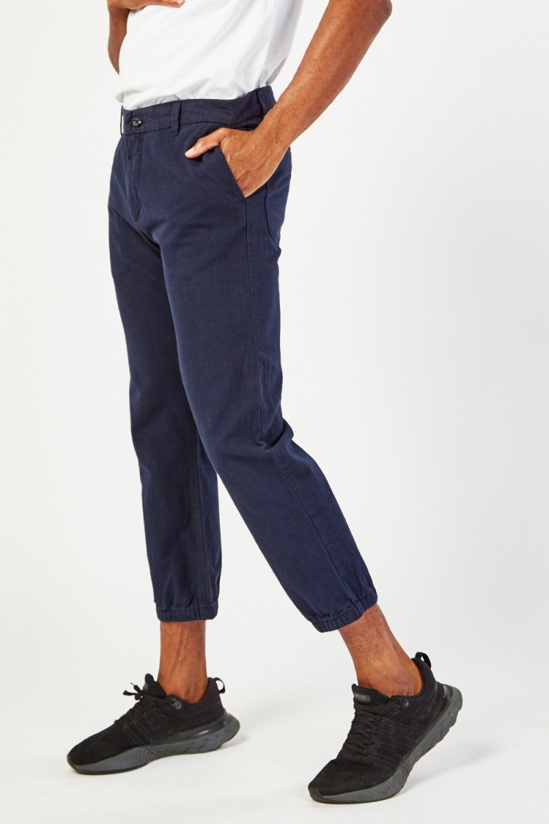 Cropped trousers in stretch cotton satin with semielastic belt  100   Transit