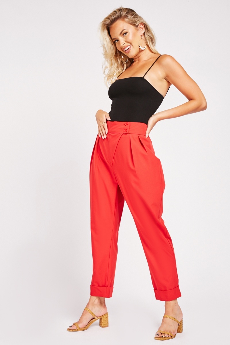BoldlyGo Tapered Leg Trousers at Cotton Traders