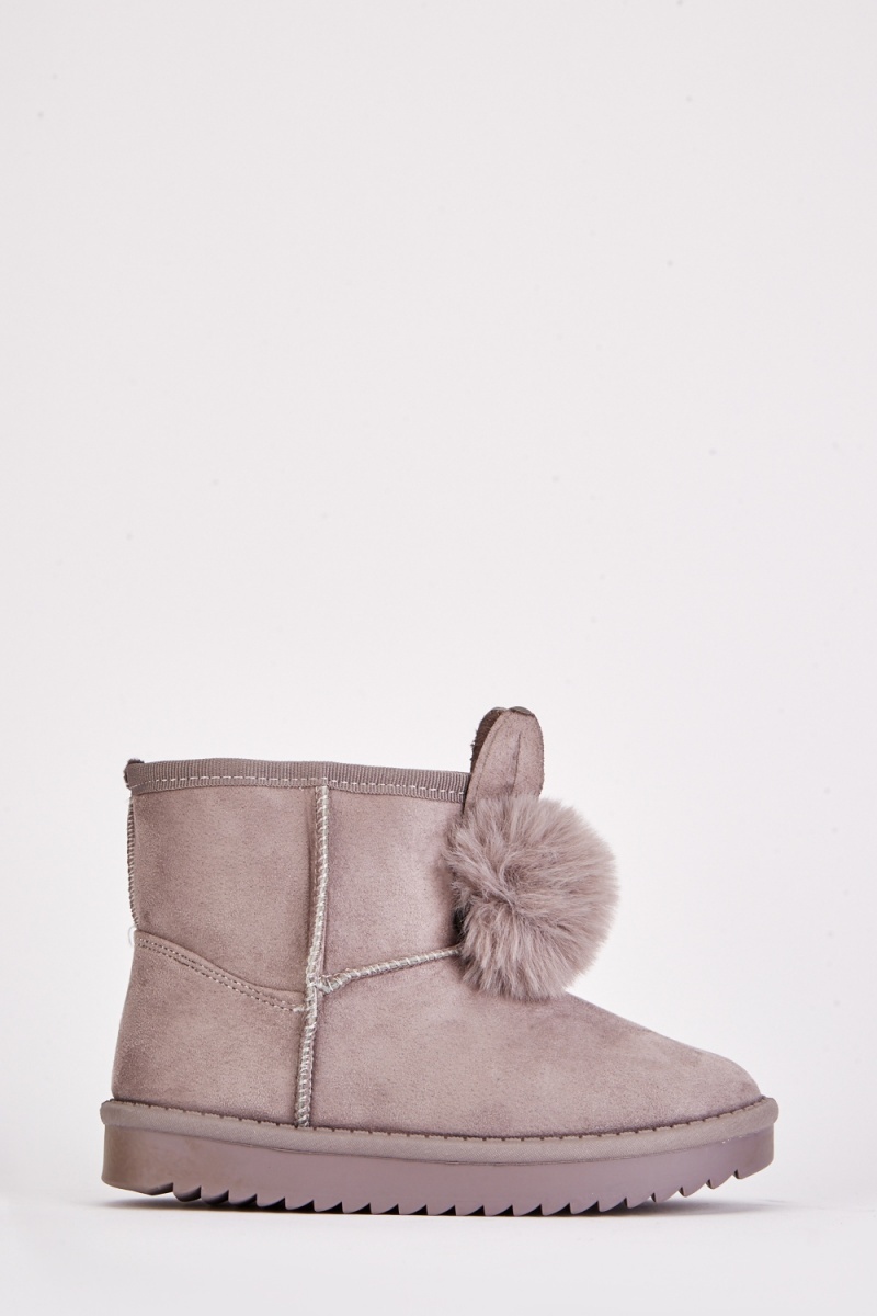 Faux fur hot sale kids boots