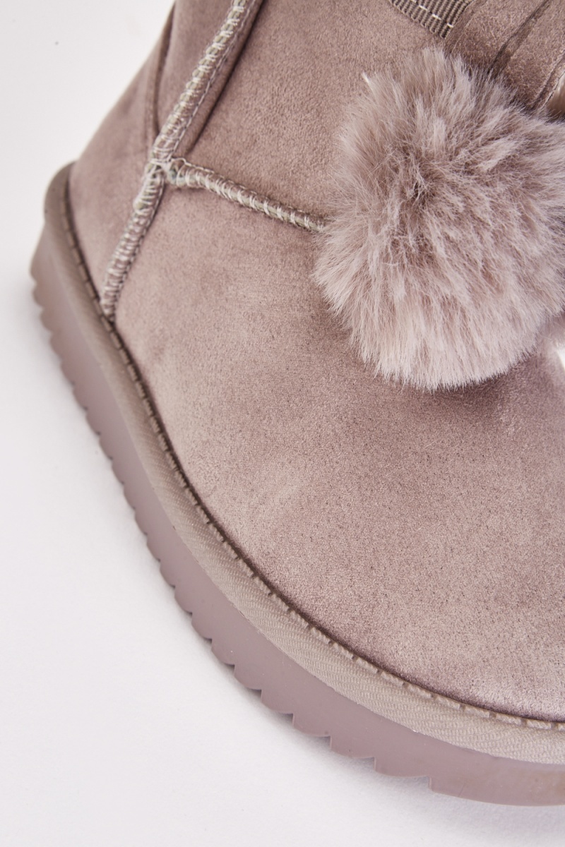 Kids faux fur on sale boots