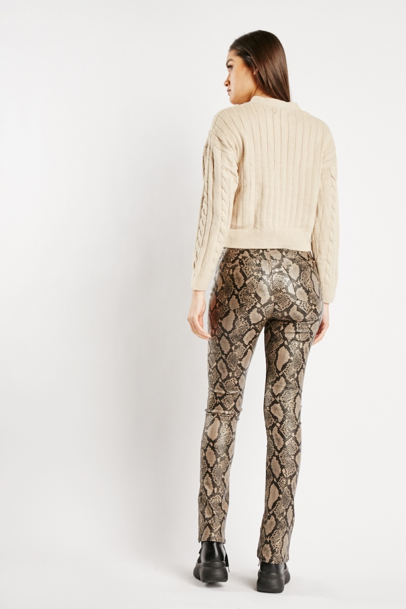 Zara Snake Print Trousers