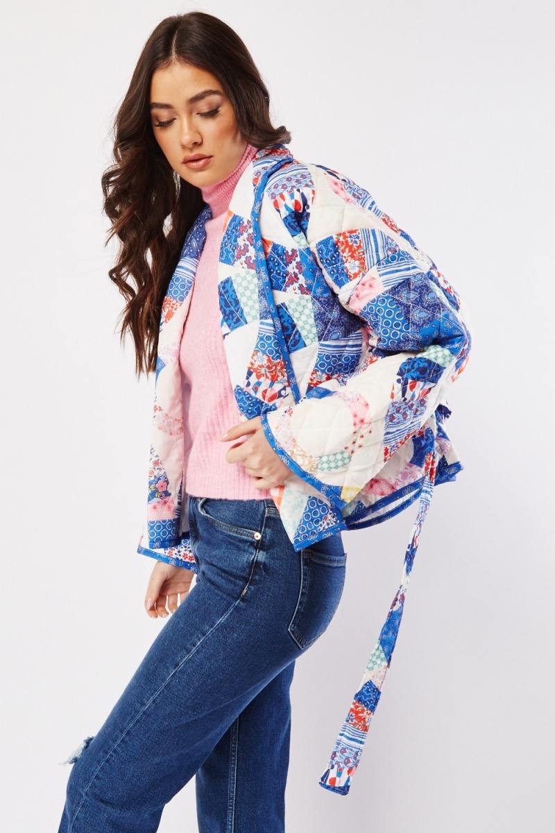 Clemence Quilted Jacket in Patchwork – Misia