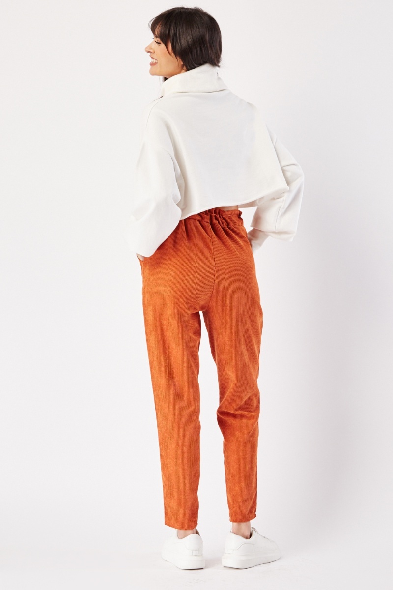 paperbag cord trousers 192603 2