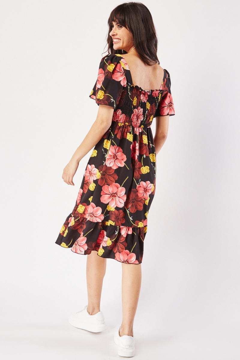 Moon river store floral midi dress