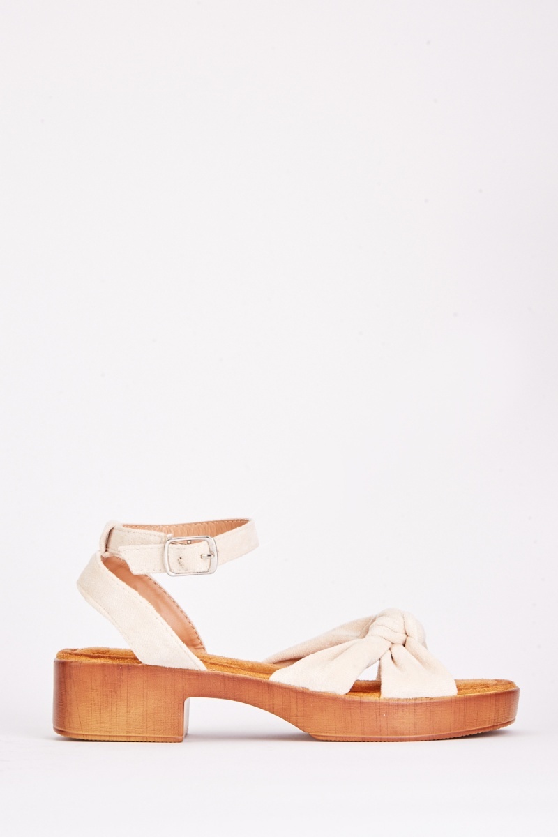 Knotted bow sandals new arrivals