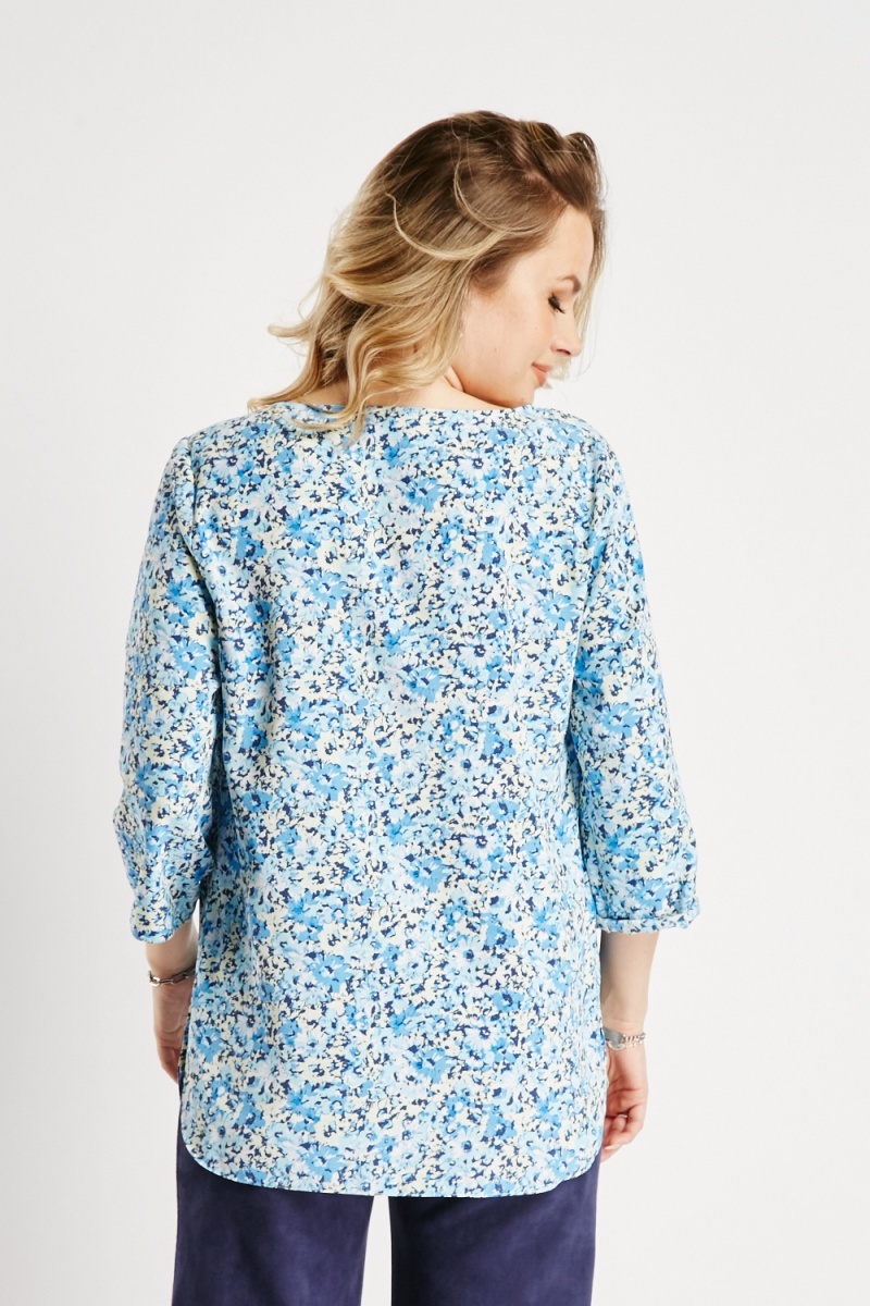 ボタニカル ミディアムベール Herlipto Garden Floral-print Blouse