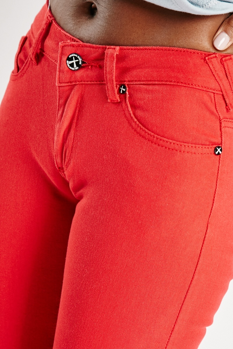 Såkaldte Tilskud at lege Low Waist Criminal Damage Jeans - 7 Colours - Just $7