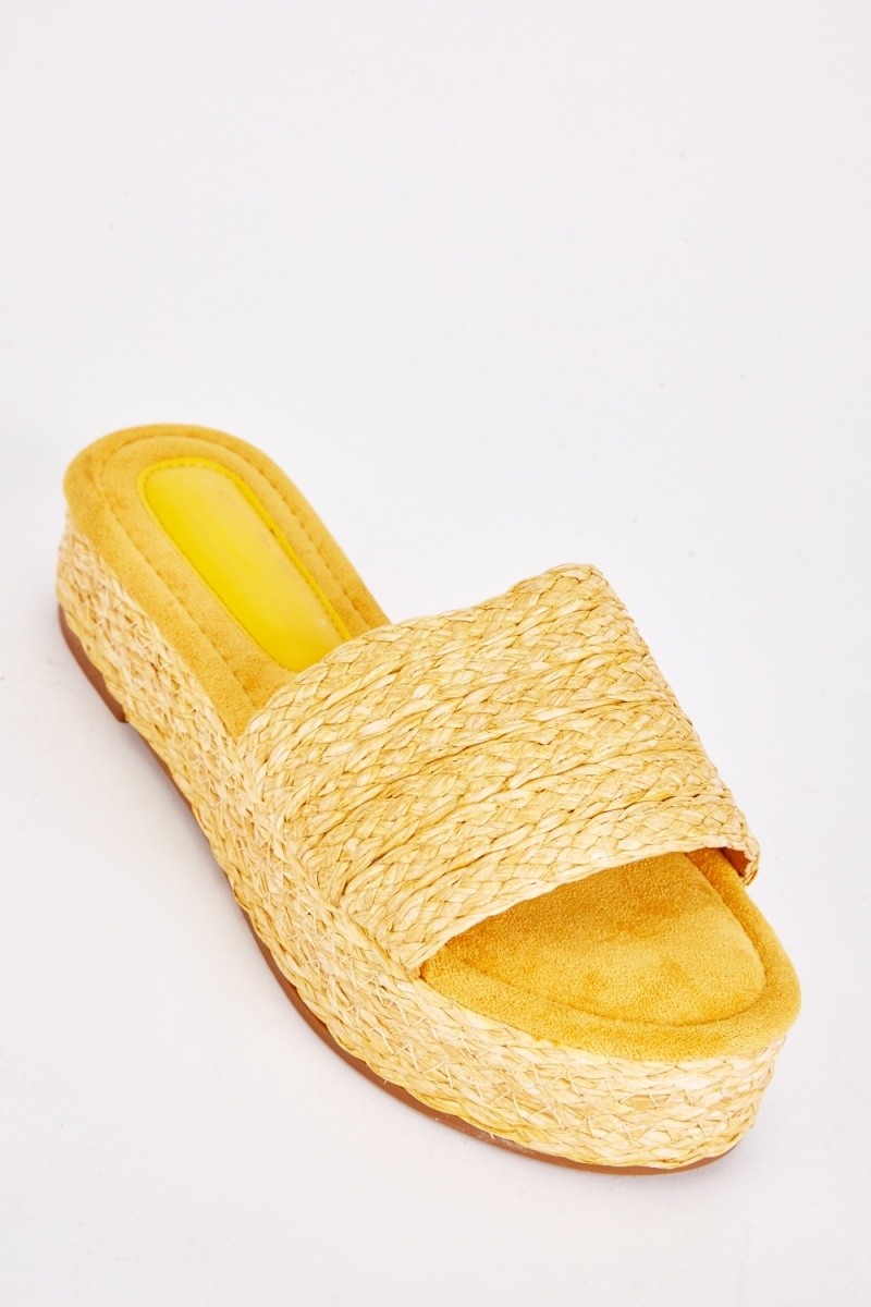 Basket weave online sandals