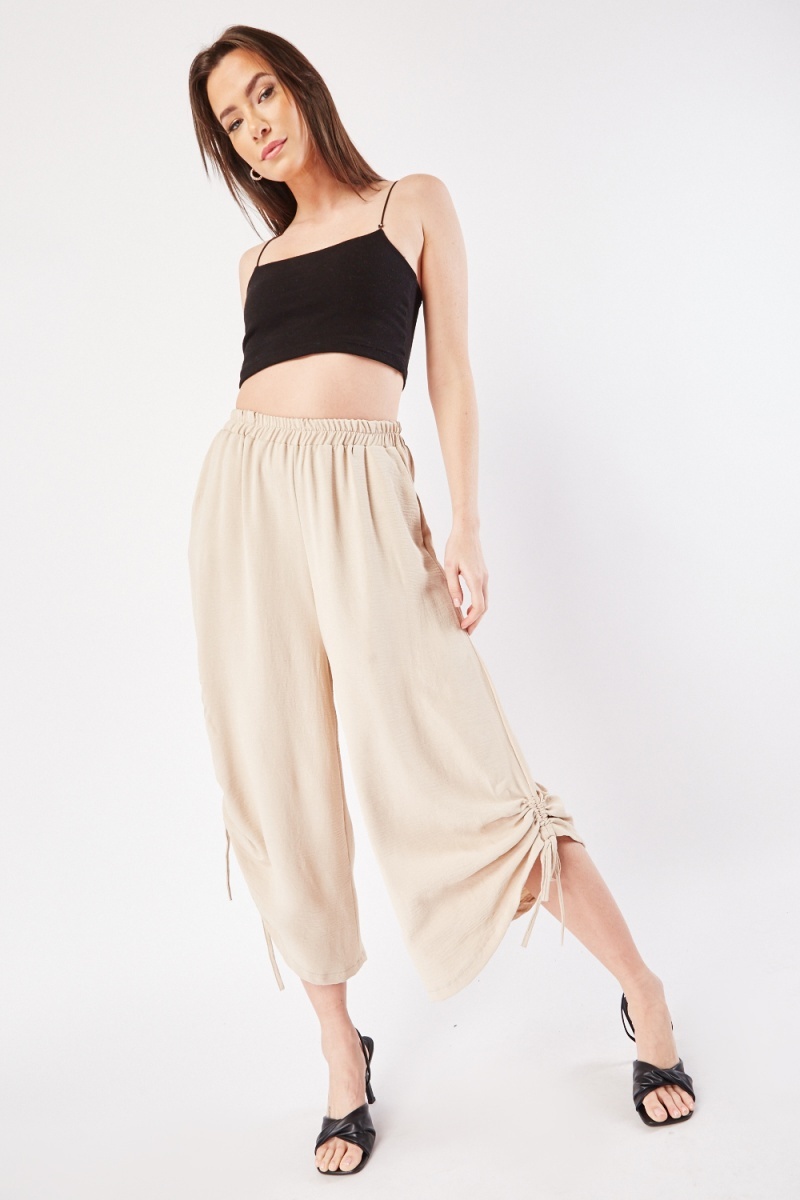 Ruched on sale leg pants