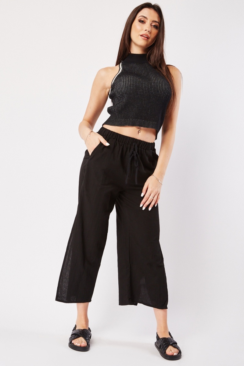 Buy Black Trousers & Pants for Women by Styli Online | Ajio.com