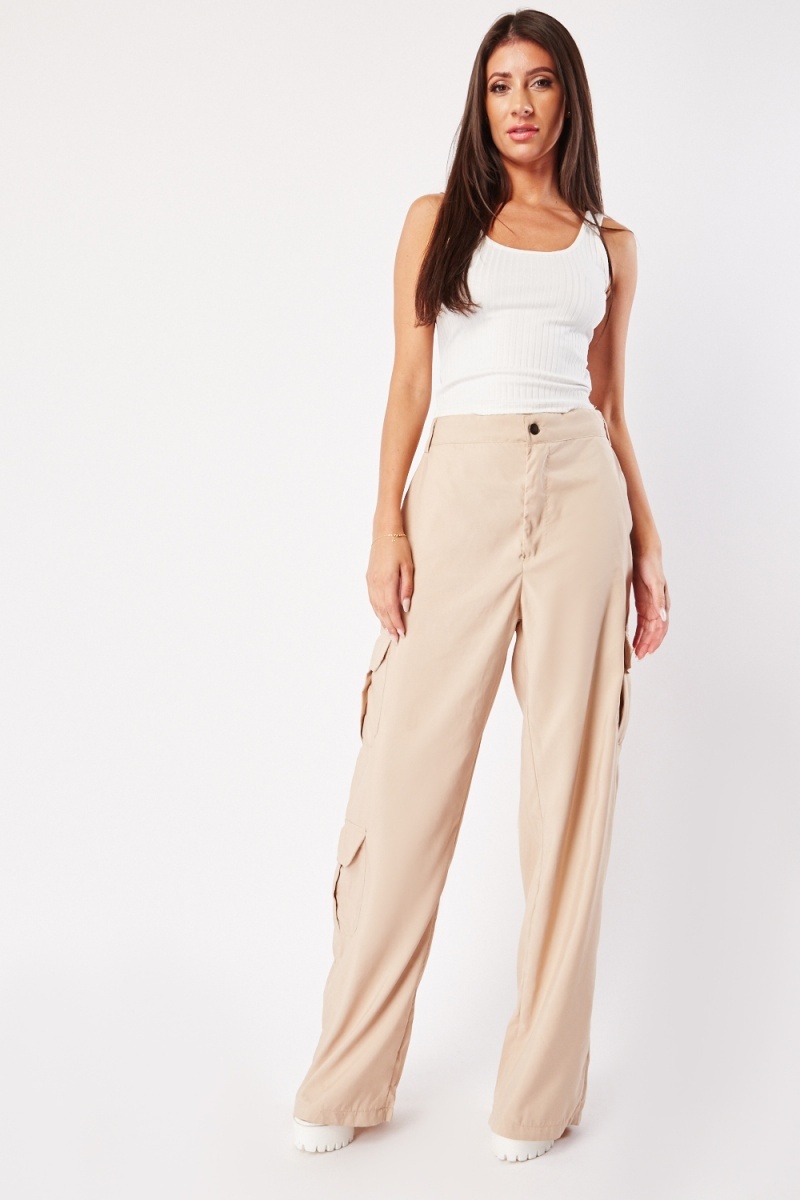 Cotton cargo trousers Color beige  RESERVED  1695T80X