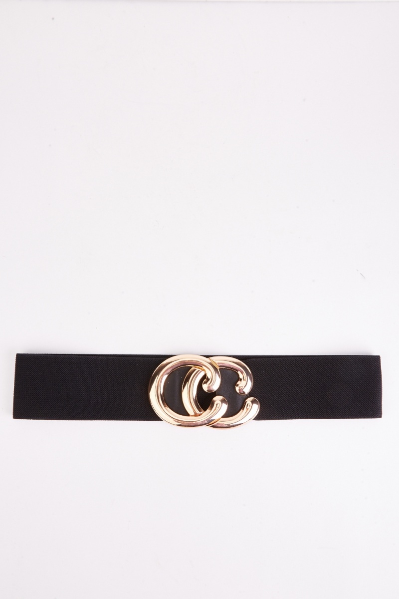 Monogram Elasticated Belt - Black or Lilac - Just $7