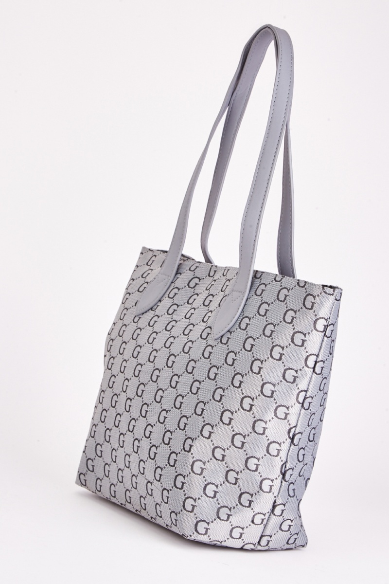 Monogram Handle Tote