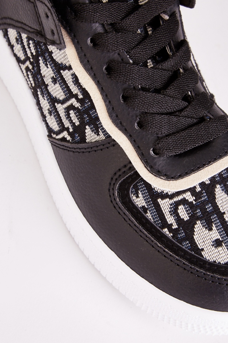 Embroidered sale platform sneakers