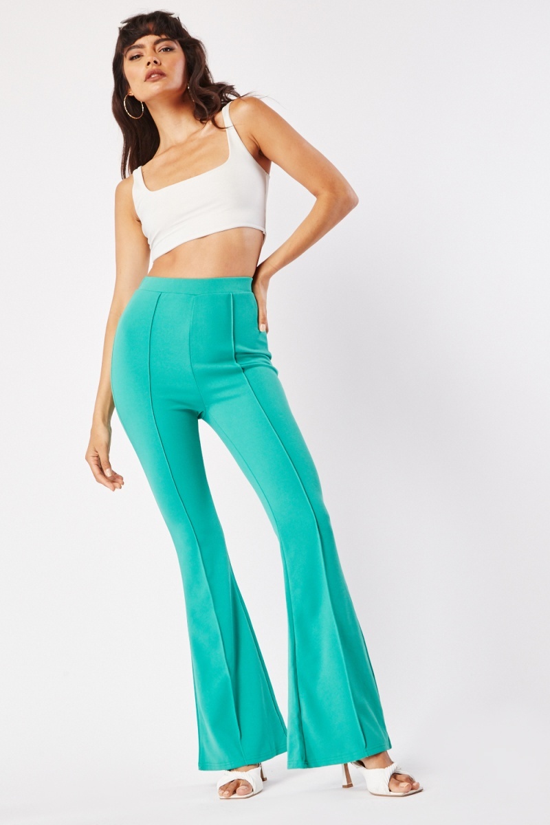 PacSun Green Low Rise Cargo Flare Pants | PacSun