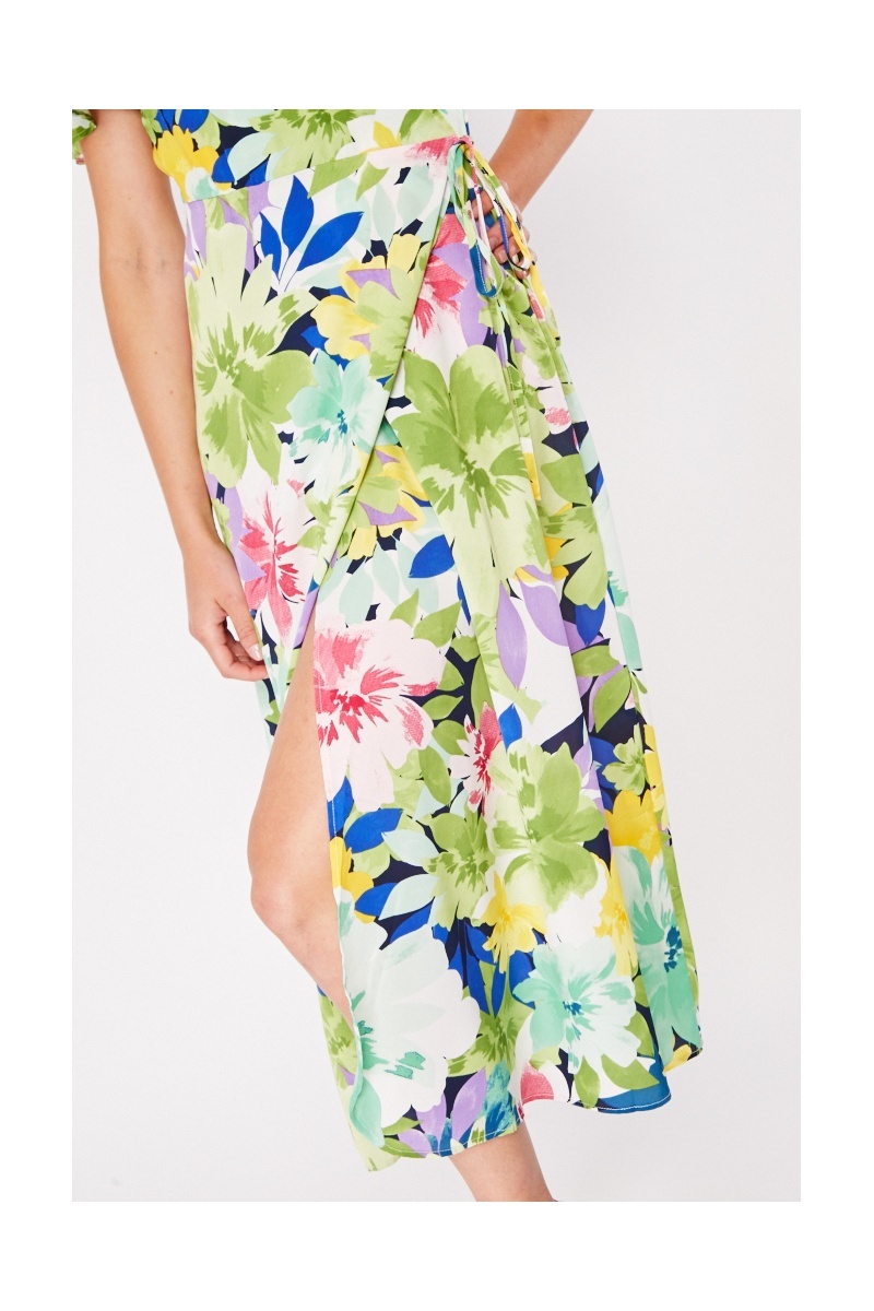 Colourful clearance wrap dress