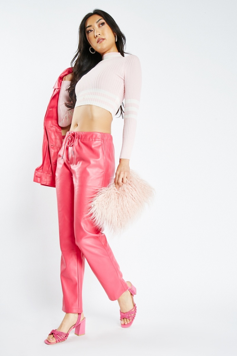 How to style faux leather trousers this season - lucy-cole