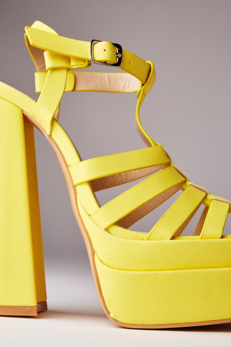 Neon Pink Platform Heels | Pink platform heels, Platform heels, Neon pink  heels