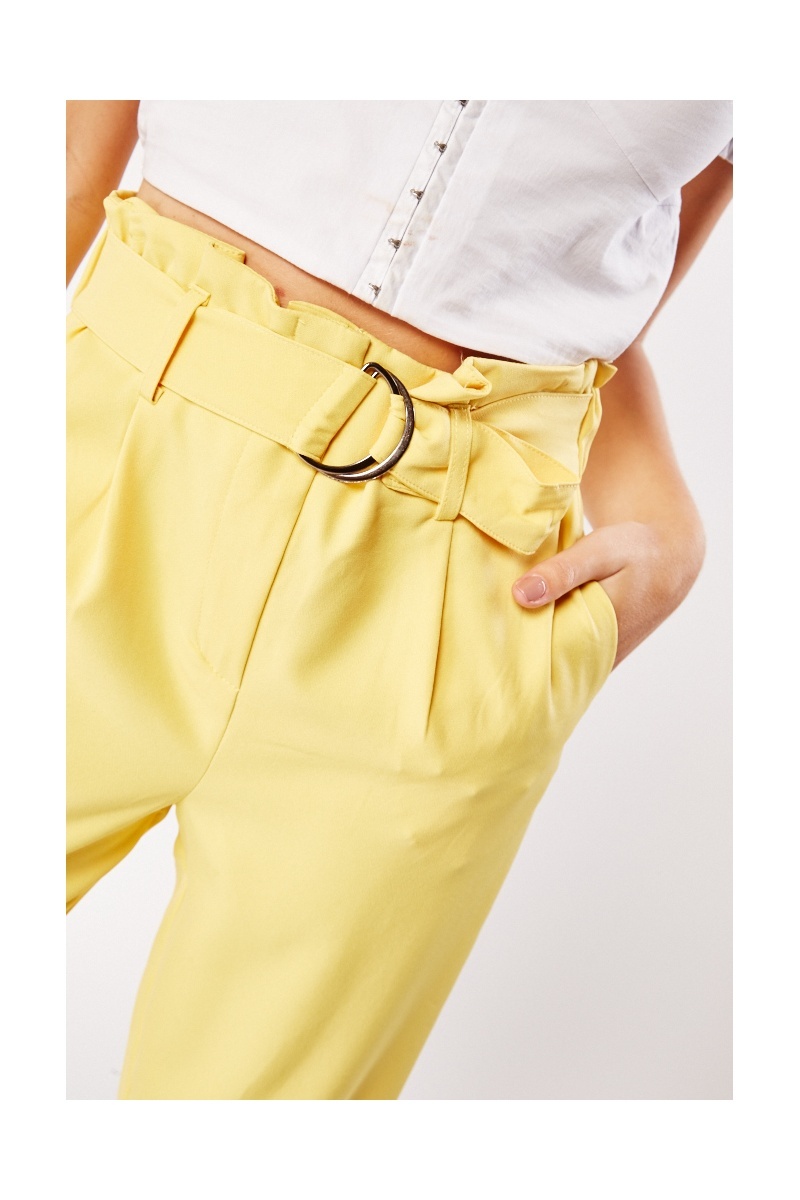 Paperbag Belted Trousers - 6 Colours - Just $7