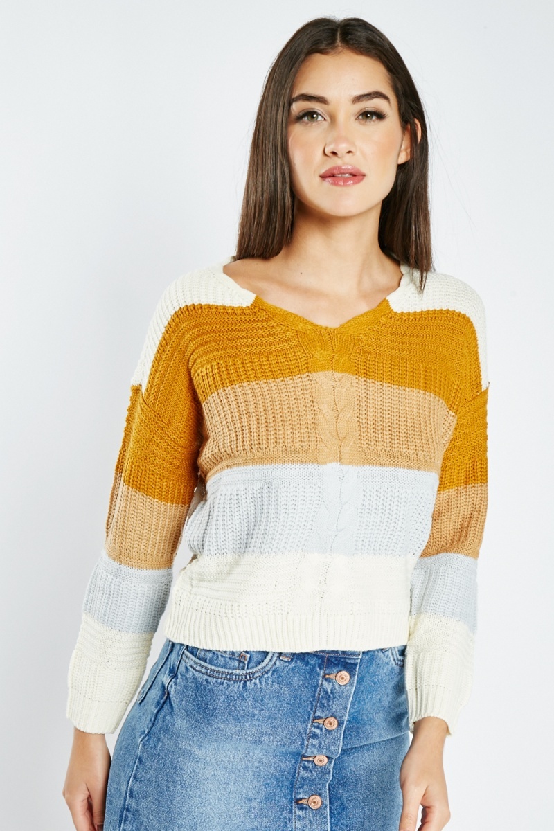 Criss cross clearance jumper