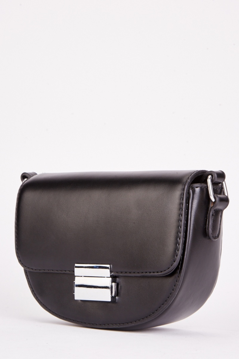 Black Crescent Moon Shoulder Bag