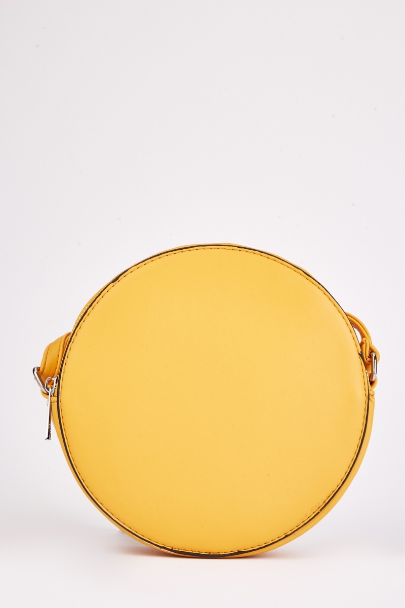 Round yellow online bag