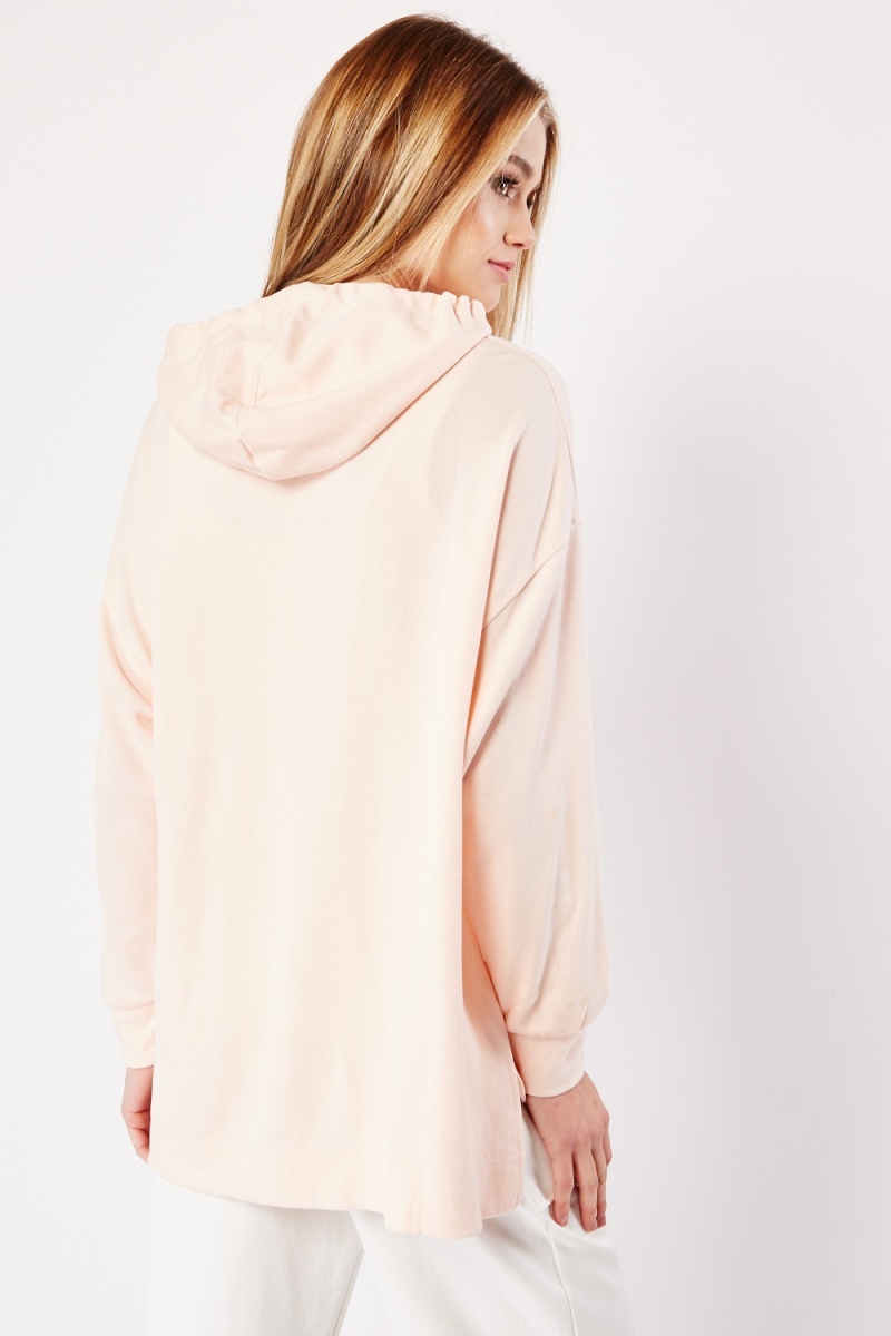 Light pink oversized on sale hoodie