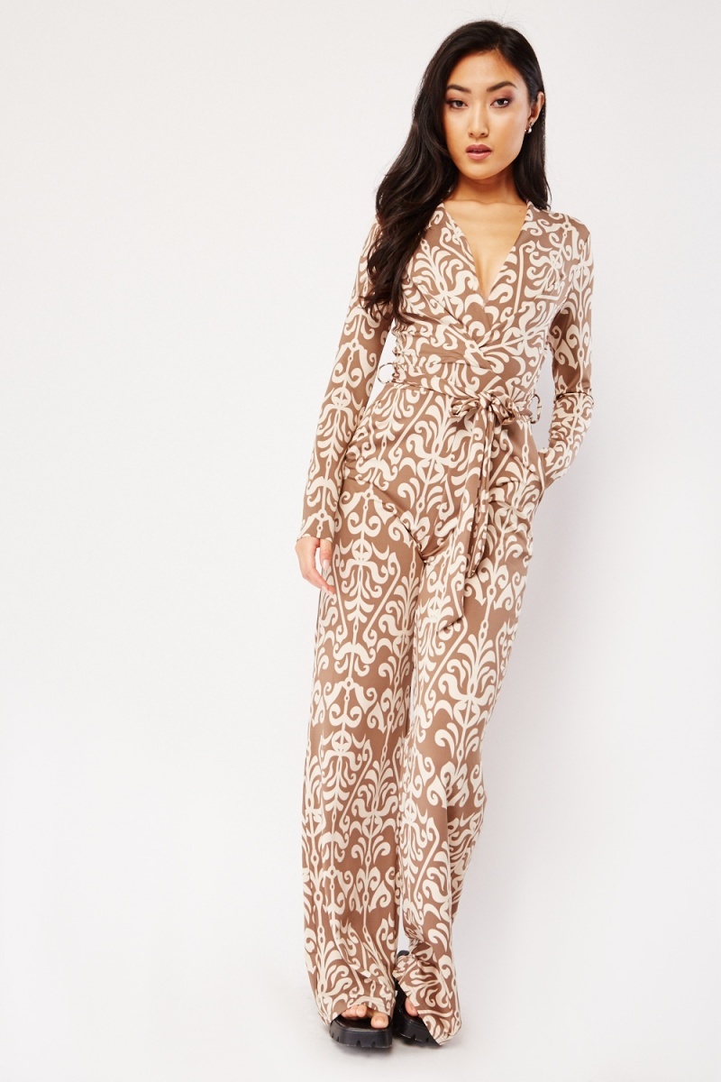 Low plunge cheap jumpsuit