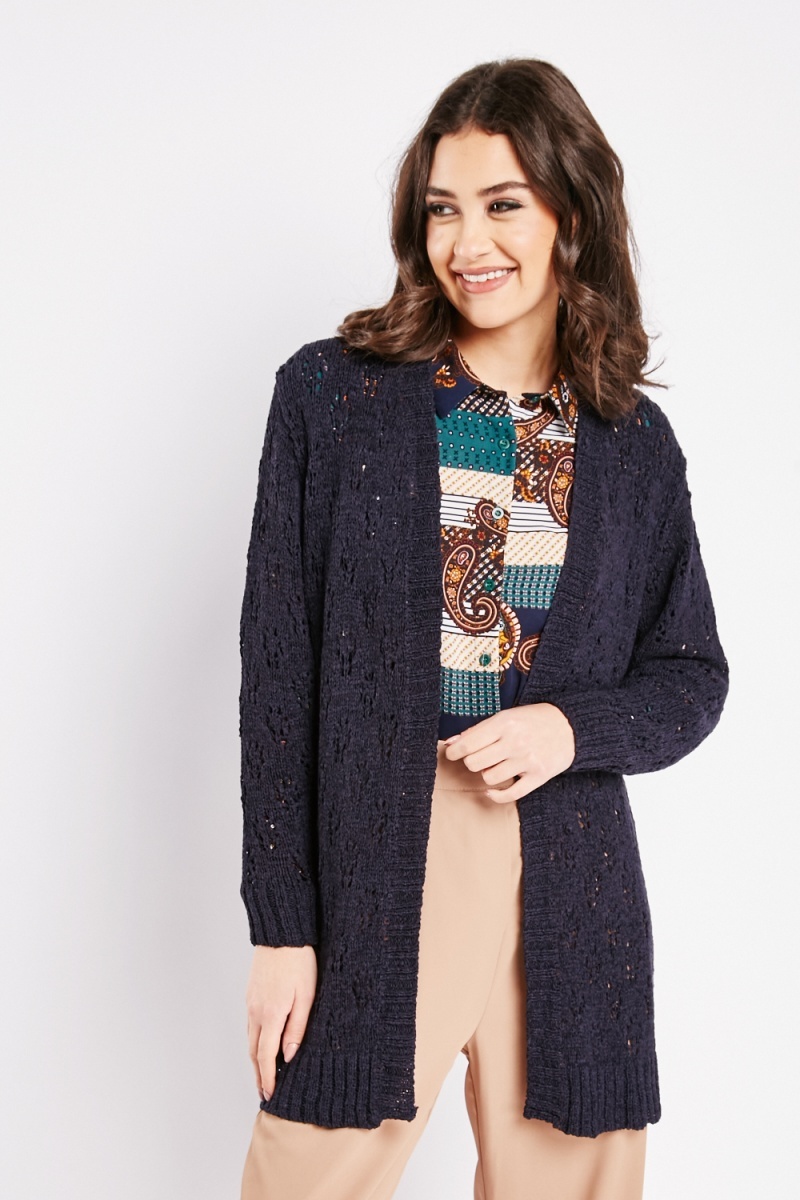 Long loose 2024 knit cardigan