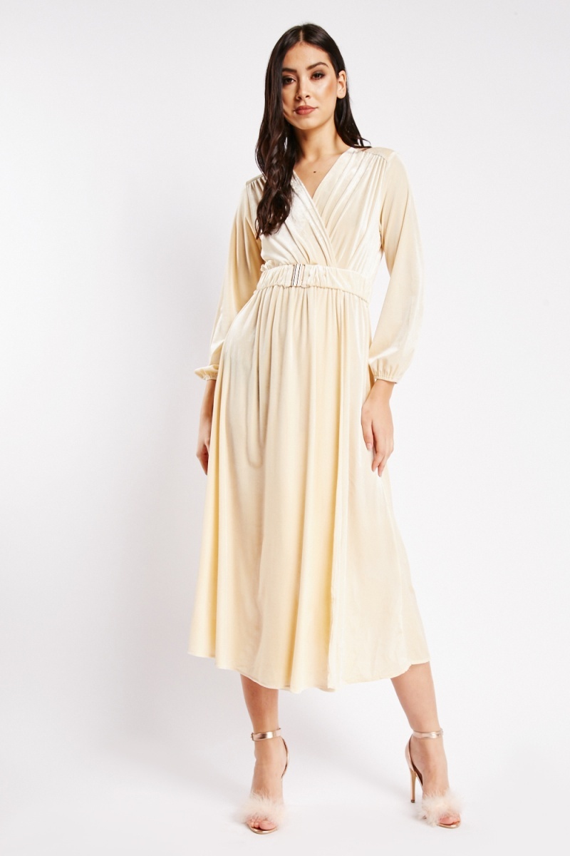 Beige swing outlet dress