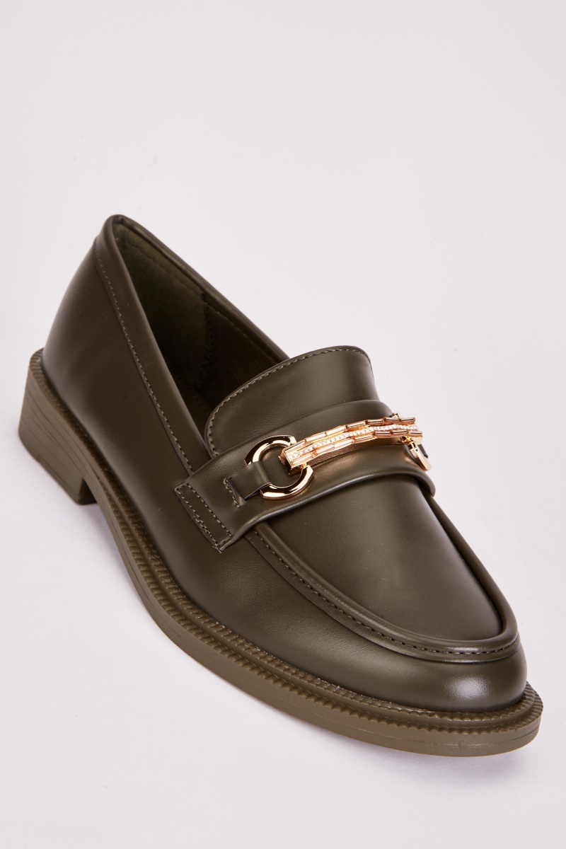 Diamante loafers sales