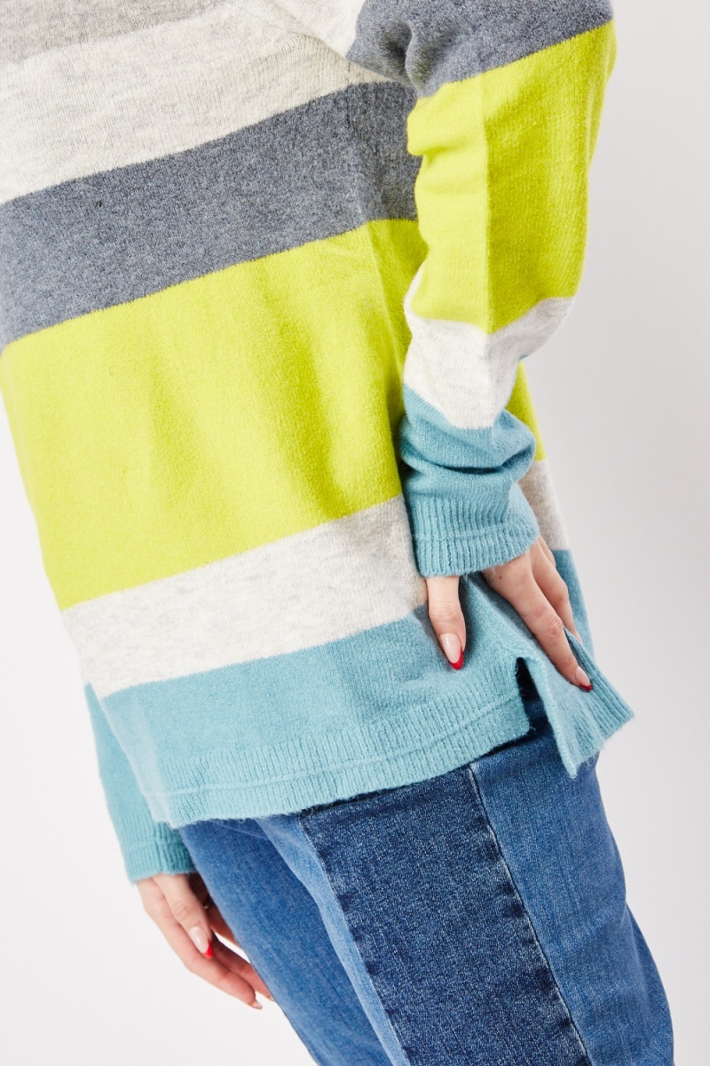 Multi stripe clearance sweater